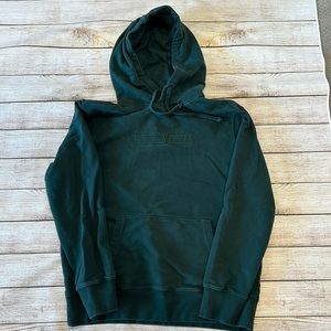 EUC American Eagle Outfitter deep green hoodie, men's size medium